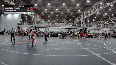 144 lbs Round 3 (6 Team) - Tyler Phillips, Viking WC vs Alejandro Flores, Colonial Pride