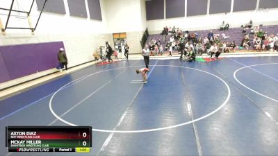 46 lbs Quarterfinal - McKay Miller, Shootbox Wrestling Club vs Axton Diaz, Roy Wrestling Club