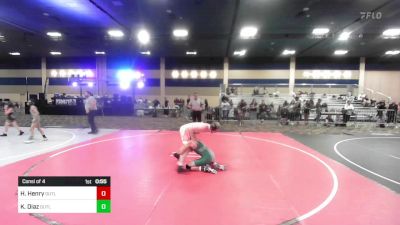 123 lbs Consi Of 4 - Hunter Henry, Outlaws WC vs Kane Diaz, Outlaws WC