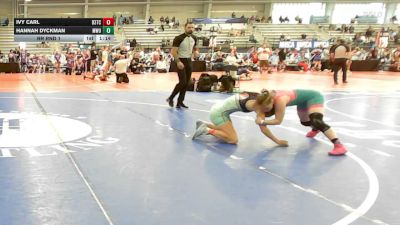 120 lbs Rr Rnd 1 - Ivy Carl, D3 Training Center - HSG vs Hannah Dyckman, MetroWest United Pink - HSG