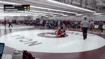 184 lbs Semifinal - Barron Ransom, Johnson & Wales vs Cole Martin, Central