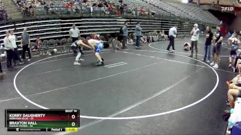140 lbs Round 5 (6 Team) - Braxton Hall, Kansas Mamba vs Korry Daugherty, Nebraska Blue