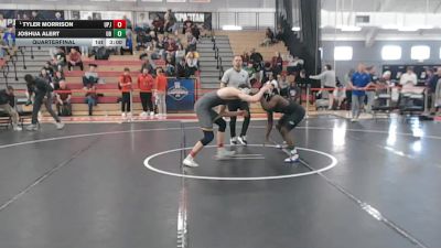 174 lbs Quarterfinal - Tyler Morrison, Pitt-Johnstown vs Joshua Alert, Bridgeport