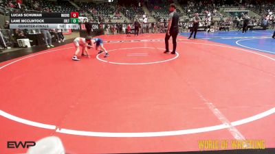 64 lbs Quarterfinal - Lucas Schuman, Mat Assassins vs Lane McClintock, Sebolt Wrestling Academy