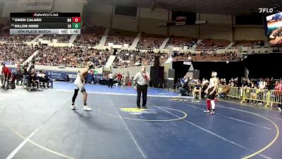 120-D2 5th Place Match - Owen Calaro, Maricopa High School vs Dillon Herd, Cienega High School