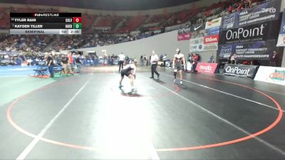 2A/1A Boys 150 Semifinal - Kayden Tiller, Oakridge Boys vs Tyler Rahi, Culver Boys