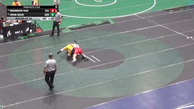 140 lbs Round Of 64 - Brandon Hua, Peters Twp vs John Nave, Derry Area