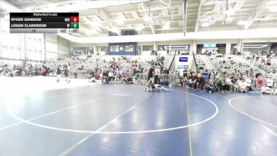 78 lbs Placement (4 Team) - Ryker Johnson, West Coast Elite vs Logan Clarendon, Black Fox