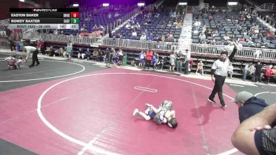 58 lbs Consolation - Easton Baker, Shoshoni Sharp Shooters vs Rowdy Baxter, Eastside United