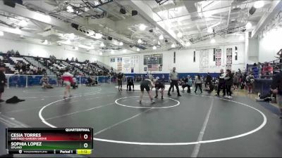 170 lbs Quarterfinal - Sophia Lopez, Upland vs Cesia Torres, Santiago-Garden Grove