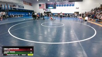 120 lbs Cons. Round 4 - Troy Christensen, Newcastle vs Haven Vrana, Upton