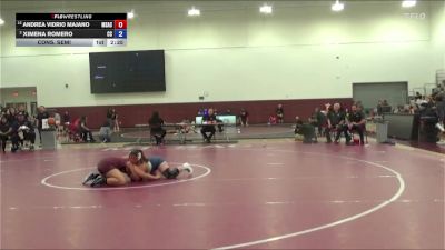 160 lbs Cons. Semi - Andrea Vidrio Majano, Mt. San Antonio College vs Ximena Romero, Cerritos College