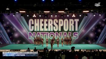 Apex Cheer - Lightning [2026 L2 Youth - D2 - Small - A Day 2] 2026 CHEERSPORT National All Star Cheerleading Championship