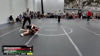 76 lbs Round 2 (4 Team) - Joseph Messina, Dragons United vs Griffin Doroshenko, Mat Assassins Black