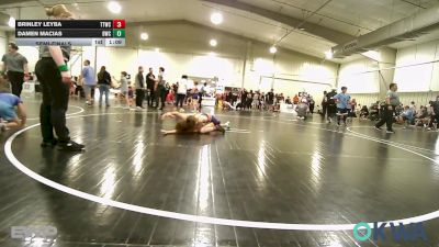 76 lbs Semifinal - Brinley Leyba, Team Tulsa Wrestling Club vs Damen Macias, Berryhill Wrestling Club