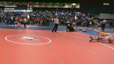 157 lbs Round Of 128 - Owen Maxwell, VA vs Blake Allen, VT