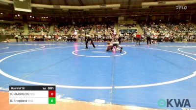 Round Of 16 - Kash HARRISON, Tecumseh Youth Wrestling vs Bradford Sheppard, Noble Takedown Club