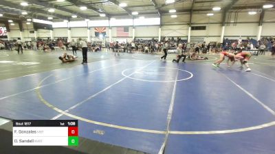 150 lbs Round Of 16 - Francisco Gonzales, Vista Grande vs Owen Sandell, Nvrtc