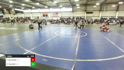 150 lbs Round Of 16 - Francisco Gonzales, Vista Grande vs Owen Sandell, Nvrtc