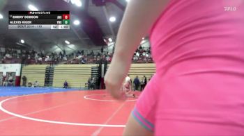 115 lbs Champ. Round 1 - Emery Dobson, Angola vs Alexis Kiger, Yorktown Wrestling Club