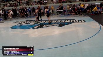 117 lbs 1st Place Match - Torrin Mickelson, Kodiak Wrestling Club vs Jaydon Nordwall, Soldotna Whalers Wrestling Club