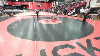 113 lbs Cons. Round 4 - Noe Hernandez, LOCKPORT (Twp) vs Christian Corcoran, New Lenox (PROVIDENCE CATHOLIC)