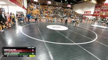 138 lbs Cons. Semi - Logan Anderson, Worland Middle School vs Monte Blank, Rocky Mountain Middle School