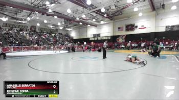 115 lbs Semifinal - Anabelle Serratos, Santa Ana vs Kristine Comia, Long Beach Poly