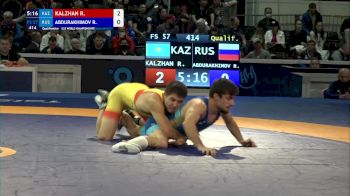 57 kg Qualif. - Rakhat Kalzhan, Kaz vs Ramazan Abdurakhimov, Rus