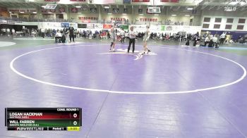 133 lbs Cons. Round 1 - Will Farren, Dakota Wesleyan (S.D.) vs Logan Hackman, Hastings (Neb.)