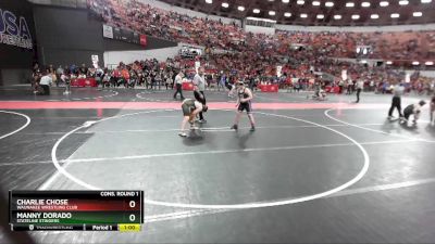 150 lbs Cons. Round 1 - Manny Dorado, Stateline Stingers vs Charlie Chose, Waunakee Wrestling Club