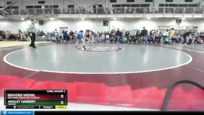 126 lbs Cons. Round 3 - Wesley Harbert, Indiana vs Brayden Wessel, Red Hawk Wrestling Academy