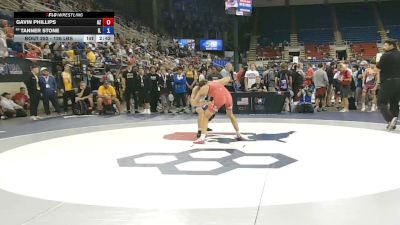 126 lbs Champ. Rd Of 128 - Gavin Phillips, Arizona vs Tanner Stone, Illinois