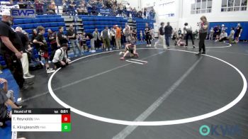 49 lbs Round Of 16 - Tanner Reynolds, Shelton Wrestling Academy vs Easton Klinglesmith, Perry Wrestling Academy