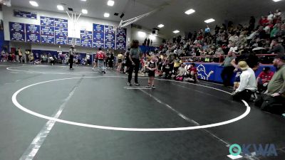 43 lbs Semifinal - Dawson Wise, Tecumseh Youth Wrestling vs Walker Williams, Team Tulsa Wrestling Club