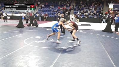 144 lbs Round Of 32 - Jaxon Carter, Concord vs Ryder Symes, Newtown