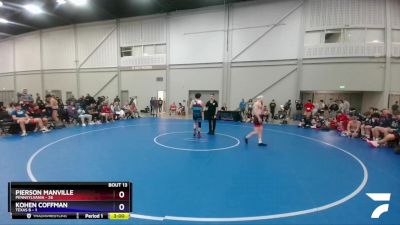 145 lbs Quarters & 1st Wb (16 Team) - Pierson Manville, Pennsylvania vs Kohen Coffman, Texas B