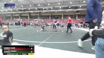 120 lbs Quarterfinal - Chance Dewey, Tulsa Blue T vs Corbyn Dare, Bear Cave