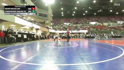 74 lbs Champ. Round 2 - Christopher LeBlanc Jr., Powell Wrestling Club vs Roper McCollum, Ronan Wrestling Club