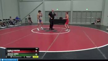 132 lbs 2nd Place Match (8 Team) - Gable Porter, Iowa vs Royce Uhrig, Colorado