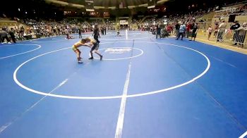 80 lbs Semifinal - Rex McDonald, Team Tulsa Wrestling Club vs Sawyer Dorton, Grove Takedown Club