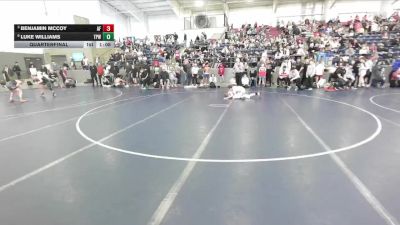 90 lbs Quarterfinal - Benjamin McCoy, American Fork vs Luke Williams, Team Prestige Wrestling