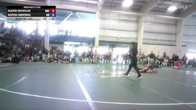 131 lbs Champ. Round 1 - Alexis Nicholas, Unattached vs Sophia Renteria, Adrian