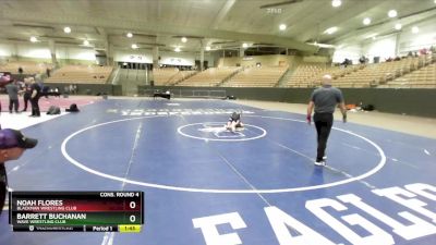 100 lbs Cons. Round 4 - Barrett Buchanan, Wave Wrestling Club vs Noah Flores, Blackman Wrestling Club