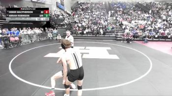 6A 144 lbs Cons. Round 1 - Abram Robinson, Lone Peak vs Heber Macpherson, Riverton