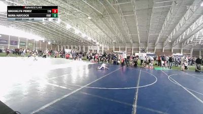 45 lbs Cons. Semi - Brooklyn Perez, Team Prestige Wrestling vs Nora Haycock, Preston Warriors