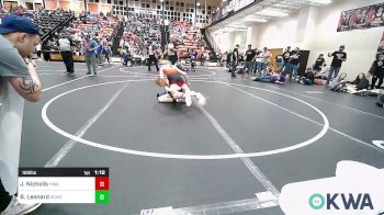 126 lbs Quarterfinal - Jacob Nicholls, HURRICANE WRESTLING ACADEMY vs Blayke Leonard, Dark Cloud Wrestling Club