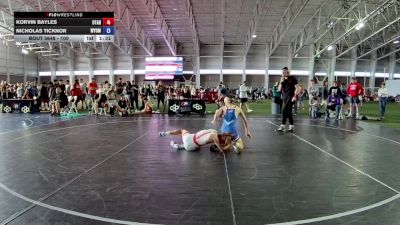 100 lbs Champ. Round 1 - Korvin Bayles, Utah vs Nicholas Ticknor, Wyoming