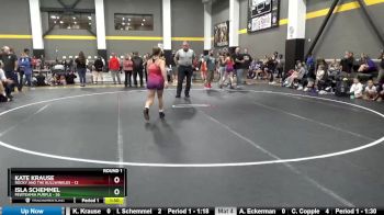 120 lbs Round 1 (4 Team) - Riley Bailey, Rocky And The Bullwinkles vs Camille Schult, FEWTeamIA Purple