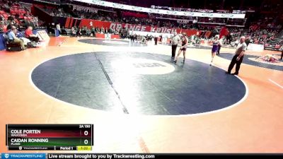 2A 150 lbs Quarterfinal - Cole Porten, Wauconda vs Caidan Ronning, Plano